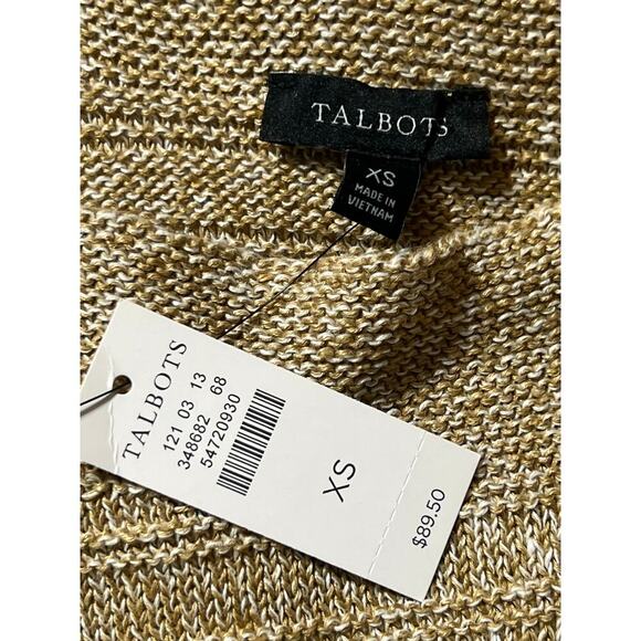 Talbots Gold Textured Blouse - Picture 5 of 6
